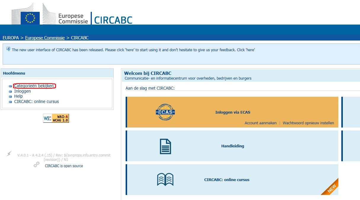 Circabc_startpage